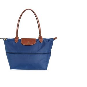 Longchamp Le Pliage Expandable Tote - Blue